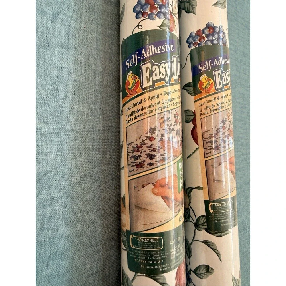 Vintage Duck Self Adhesive Easy Liner Fruit Elegance Kitchen Shelf 12 In X 5 Yd